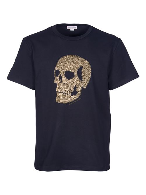 T-shirt con teschio ALEXANDER McQUEEN | 781979QTAA40566